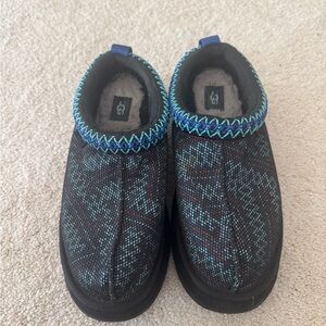 UGG Black and Blue Patterned Slip-Ons